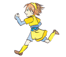 Yukako's yellow bandana sticker #6728805