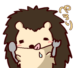 very cute hedgehog sticker #6729571
