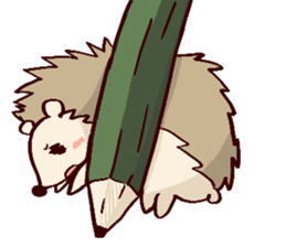 very cute hedgehog sticker #6729576
