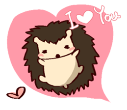 very cute hedgehog sticker #6729580