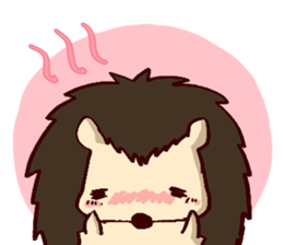 very cute hedgehog sticker #6729584