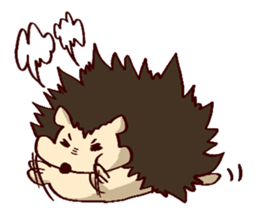 very cute hedgehog sticker #6729588