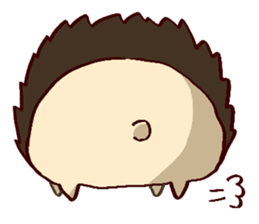 very cute hedgehog sticker #6729591