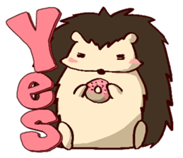 very cute hedgehog sticker #6729594