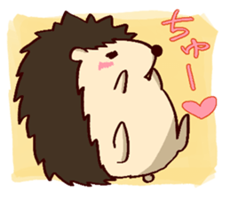 very cute hedgehog sticker #6729598