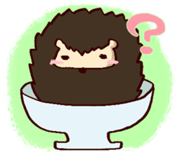 very cute hedgehog sticker #6729602