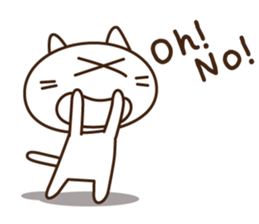 Cat beat the back-channel feedback sticker #6729797