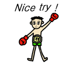 fighter-kickboxing-muaythai-boxing sticker #6729928