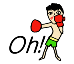 fighter-kickboxing-muaythai-boxing sticker #6729929