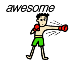 fighter-kickboxing-muaythai-boxing sticker #6729932