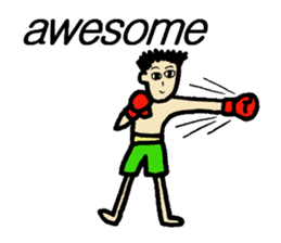 fighter-kickboxing-muaythai-boxing sticker #6729932