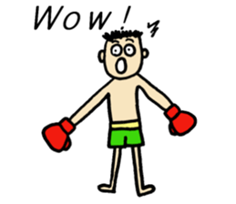 fighter-kickboxing-muaythai-boxing sticker #6729936