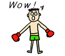 fighter-kickboxing-muaythai-boxing sticker #6729936