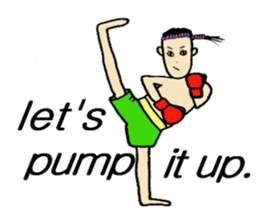 fighter-kickboxing-muaythai-boxing sticker #6729945
