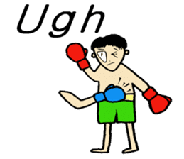 fighter-kickboxing-muaythai-boxing sticker #6729951