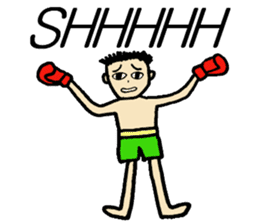 fighter-kickboxing-muaythai-boxing sticker #6729960