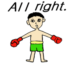 fighter-kickboxing-muaythai-boxing sticker #6729961