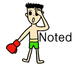 fighter-kickboxing-muaythai-boxing sticker #6729963