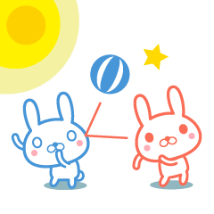 Summer color rabbit