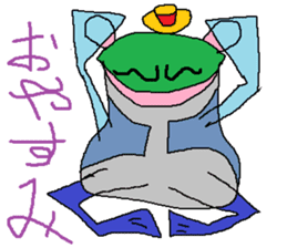 Moustache Frog-Gentleman sticker #6730693