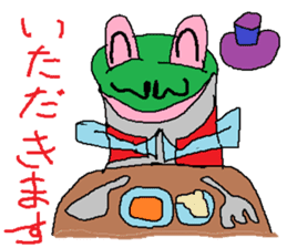 Moustache Frog-Gentleman sticker #6730695