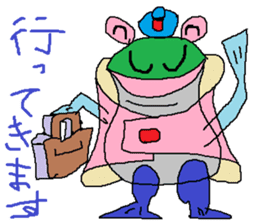 Moustache Frog-Gentleman sticker #6730697