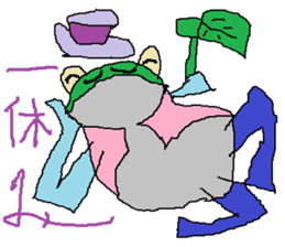 Moustache Frog-Gentleman sticker #6730703