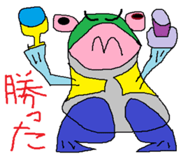 Moustache Frog-Gentleman sticker #6730711