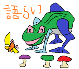 Moustache Frog-Gentleman sticker #6730721