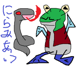 Moustache Frog-Gentleman sticker #6730722