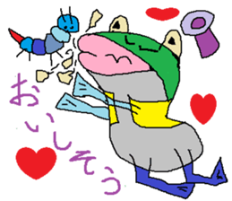 Moustache Frog-Gentleman sticker #6730724