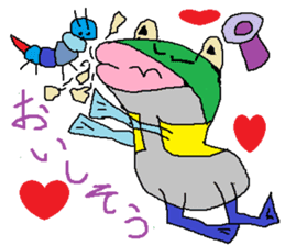 Moustache Frog-Gentleman sticker #6730724