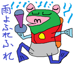 Moustache Frog-Gentleman sticker #6730726