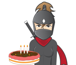 Ninja girl so cute sticker #6730909