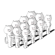 The cat is sensitive to heat. sticker #6731609