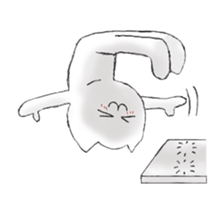 The cat is sensitive to heat. sticker #6731616