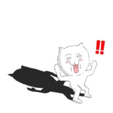 The cat is sensitive to heat. sticker #6731631