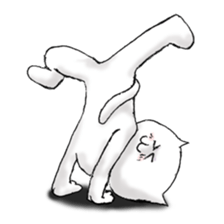 The cat is sensitive to heat. sticker #6731632