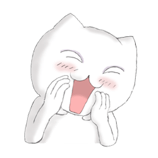 The cat is sensitive to heat. sticker #6731637