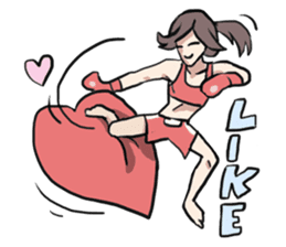 AsB - Muay Thai I Love U sticker #6731660