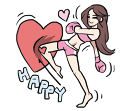 AsB - Muay Thai I Love U sticker #6731661