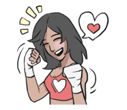 AsB - Muay Thai I Love U sticker #6731666