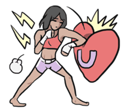 AsB - Muay Thai I Love U sticker #6731670