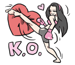 AsB - Muay Thai I Love U sticker #6731676