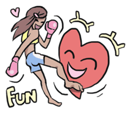 AsB - Muay Thai I Love U sticker #6731677