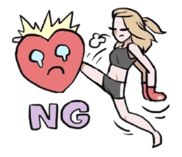 AsB - Muay Thai I Love U sticker #6731678