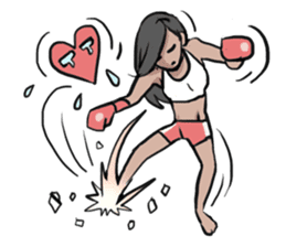 AsB - Muay Thai I Love U sticker #6731679