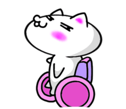 Wheelchair Sticker Very pretty cat sticker #6731715