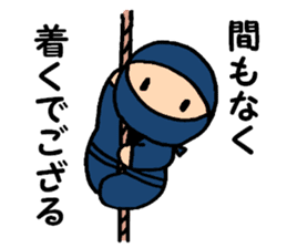 Small ninja and his dog sticker #6731732