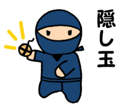 Small ninja and his dog sticker #6731736